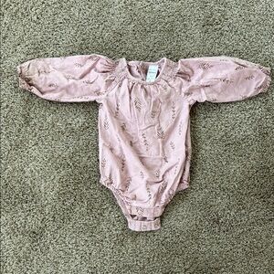 Pink Floral Kids One Piece